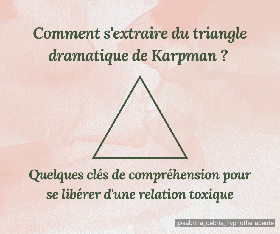 Triangle Karpman - Hypnose Rouen - Sabrina Debris -1